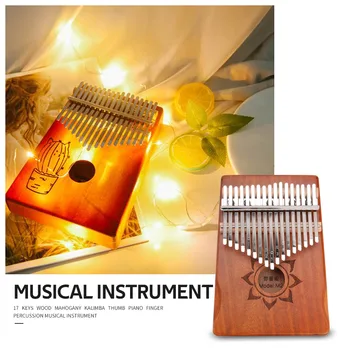 Kalimba 17 klavišą raudonmedžio nykščio fortepijonas mbira muzikos Instrumentas Afrikoje pirštu pianinu 30key mašina 21 klavišą instrumento muzikos