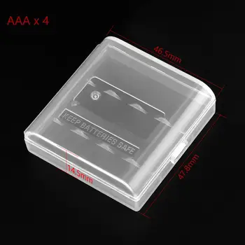 Soshine 7 Skirtingų Kieto Plastiko Baterijos Laikymo Dėžės su Kablio 18650 26650 AA AAA 10440 Baterija Aukštos Kokybės