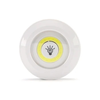 3Pcs Nuotolinio LED Bakstelėkite Šviesos Sienos žibintai Paramos Nakties Tamsos, Šviesos, Spinta, Spintos, Virtuvės Vonios Prieškambario Laiptai