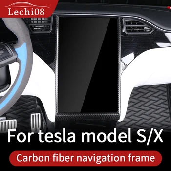 Navigacijos rėmas tesla model s priedai tesla model x anglies tesla 2018 modelis s automobilių tesla model s anglies pluošto interjero