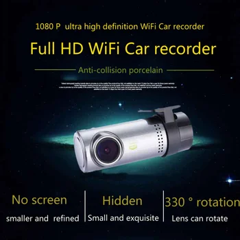 G-sensorius Mini WiFi 1080P Brūkšnys Cam USB G-sensorius Automobilių DVR Kamera Vaizdo įrašymo Kameros 1080x720P 30fps AVI Automobilių Reikmenys