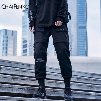 CHAIFENKO Hip-Hop Krovinių Kelnės Vyrams Mados Harajuku Streetwear Vyrų Kelnės Juoda Poilsiu Sweatpant Multi-Pocket Atsitiktinis Haremo Kelnės