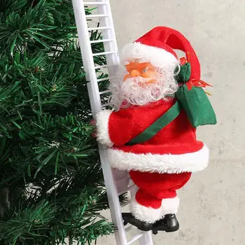 Juokingas Kalėdų Senelio Elektros Lipti Laiptais Kabo Šalies Dekoruoti Kalėdų Eglučių Papuošalai Naujųjų Metų Vaikams Dovanos