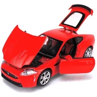 1:32 Jaguar XKR-S sportinių automobilių lieti garso ir šviesos traukti atgal, automobilio modelio, vaikų žaislai vaikams dovanos