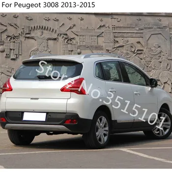 Automobilio stilius Stick kūno nerūdijančio plieno Galinės durys, bagažinės rėmo plokštės apdaila lempos liejimo 1pcs Už Peugeot 3008 2013