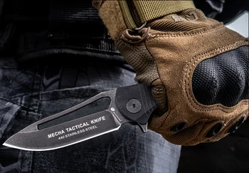 HX Lauke Faca 440C Ašmenys, sulankstomas peilis taktinis kišenėje peilį, išgyvenimo cs go medžioklės įrankiai iš Nerūdijančio plieno edc kempingas peiliai