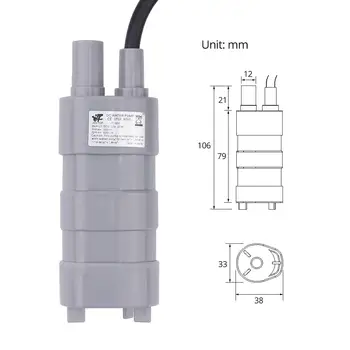 10L/min aukšto slėgio povandeninis siurblys mini elektrinis vandens siurblys 12 V 12 V ABS Trijų fazių mažas siurblys vandens IP68 vandeniui