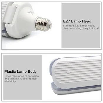 E27 220V Led Prožektoriai, Lempos, 45W/60W, Sulankstomas Modernios LED Lubų Šviesos AC95-265V LED Lemputes Namų svetainė, Miegamasis, Virtuvė