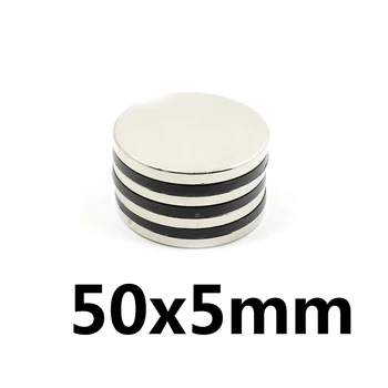 2/4/5vnt 50*5mm Didelis Magnetas Pagrindinių Skersmuo Urmu Turas Magnetai 50x5mm Neodimio Disko Magnetas diskiniai