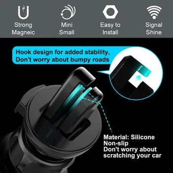 CASEIER Universalus Magnetinis Automobilinis Telefono Laikiklis iPhone 8 7 11 X XS Oro Angos Kalno Magnetas Automobiliui stovėti Samsung S10 360 Rotacija