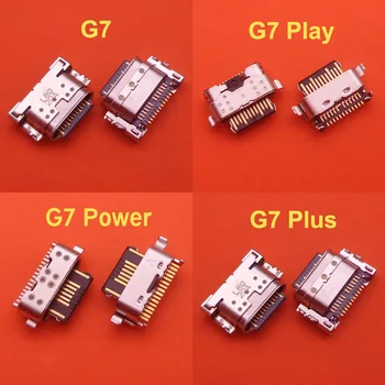 50pcs USB Įkrovimo lizdas Jungtis Kištukinis Doko Remontas Dalis Motorola MOTO G7/G7 Plius/G7 Galia/G7 Žaisti