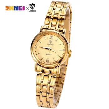 2020 Prekės Prabangūs Auksiniai Laikrodžiai Kvarco Moterų Laikrodžiai Aukštos Kokybės Vandeniui Girl & Ponios Laikrodis reloj mujer L1014