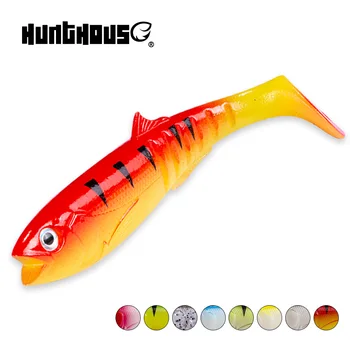 Hunthouse Kanibalas Jaukų, žvejybos minkštas masalas shad 100mm 13.3 g wobblers silikono dirbtinės širdys bass leurre pescar savage gear