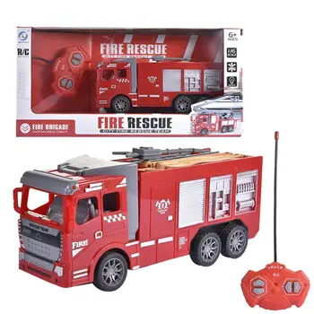 Aukštos Kokybės Nuotolinio Valdymo Fire Truck 4-kanalų Nuotolinio Valdymo Gaisrinės Transporto priemonių, Žaislų Automobiliai Vaikams
