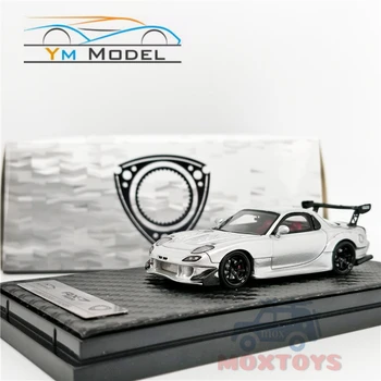 YM Modelis 1:64 Mazda RX-7 Amemiya sidabro Dervos Modelio Automobilių