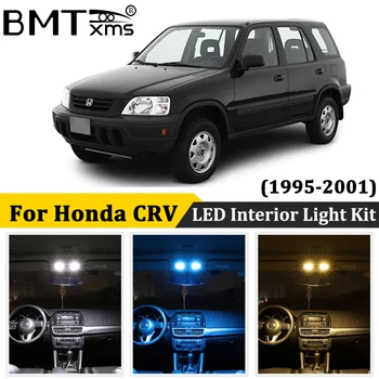 BMTxms 8Pcs Canbus Nėra Klaidos Auto Led Interjero Dome Kamieno Lempos Licenciją Plokštelės Šviesos Honda CRV CR-V RD 1995-2001