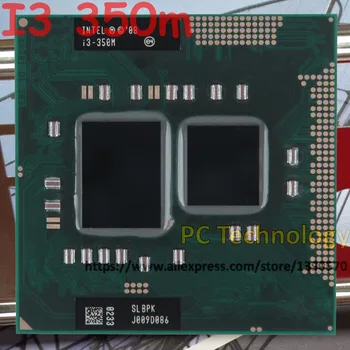 Origina Intel Core nešiojamas kompiuteris I3-350m I3 350m Lizdas G1 CPU 3M Cache/2.26 GHz/Dual-Core procesorius Nemokamas pristatymas
