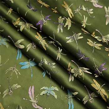 Metallic Žakardo Brokatas Medžiaga,Japonijos dragonfly 3D elastiniai siūlai dažyti audinio drabužių,patalynės,pagalvių,užuolaidų, kurias mter