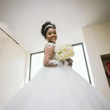 Naujas Atvykimo Nuostabi Duobute Afrikos Vestuvių Suknelės 2021 Backless Su ilgomis Rankovėmis Vestuvių Suknelė Vestuvių Suknelės, chalatas de mariée