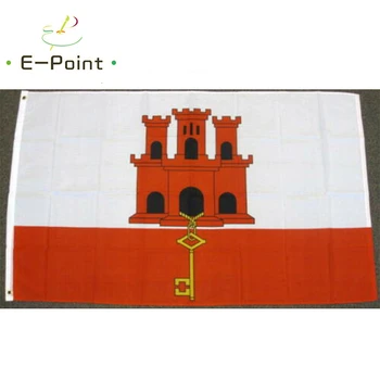 Gibraltaro Vėliava 2ft*3ft (60*90cm) 3ft*5ft (90*150cm) Dydis Kalėdų Dekoracijas Namų Vėliavos Banner