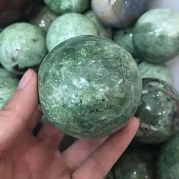 Naujas Atvykimo! Gražus Gamtos žalias opalas akmuo Srityje Kvarco Kristalo Srityje Brangakmenio Kamuolys gydymo