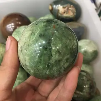 Naujas Atvykimo! Gražus Gamtos žalias opalas akmuo Srityje Kvarco Kristalo Srityje Brangakmenio Kamuolys gydymo
