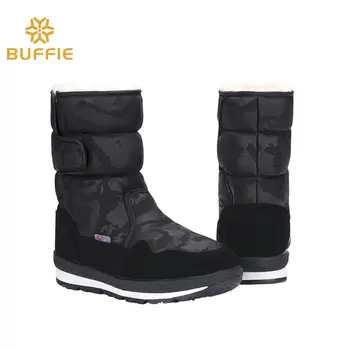 Bateliai moteris moteriška juoda žiemos sniego boot kamufliažas dizaino, didelio dydžio, šilti kailiniai super kokybės, pagaminti kinijoje, Gumos pado batai nemokamai