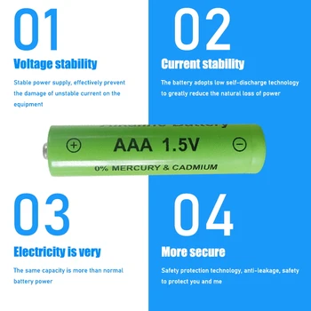 AAA 1,5 V Šarminės daugkartinio Įkrovimo baterija 2100mah + super greitai, 4 cheenl AA/AAA kroviklis gali įkrauti šarminių baterijų