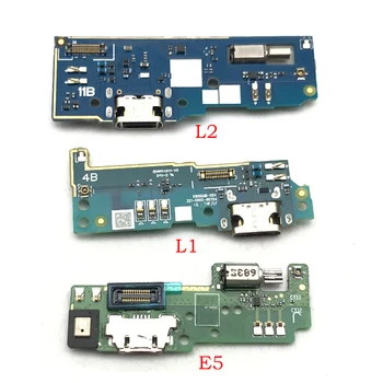 10vnt/Daug,USB Įkrovimo lizdas Dock Jungties Kištuką Valdybos Flex Kabelis Sony Xperia E5 L1 L2 M5 XA XA1 XA2 Ultra