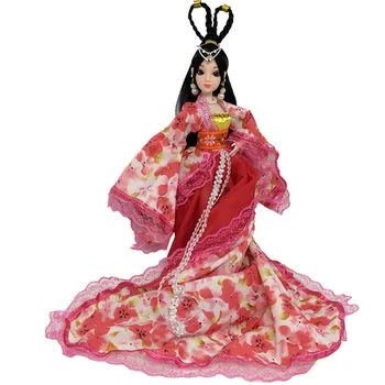 Nauja 30cm 3D Akis Kinų Princesė Lėlės, Žaislai ir Reikmenys, Drabužiai, Papuošalai 12 Kilnojamojo Sujungta Mergina Lėlės Žaislų Mergaitėms Dovanų