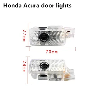 2vnt Led Automobilio Duris Sveiki Lempa Lazerio vaiduoklis Šešėlis Projektoriai Logotipas Šviesos Honda Acura MDX RLX ZDX TLX TL Automobilių modeliavimas