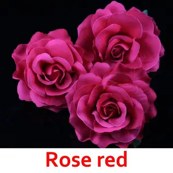 5VNT/daug Dirbtinių Rožių Žiedų Galvučių Urmu Velvet rose Vestuvių Rose Red Rose Netikrą gėlės Apdailos, Aukštos Kokybės