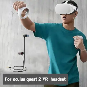 Laidinio Ausines Už Oculus Quest 2 VR Ausines Gilus Baritonas Žaidimų Ausinės Ausinių In-ear Ausinių Už Oculus Quest2 VR Priedai
