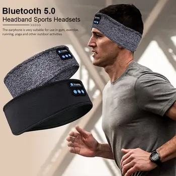 Miego Ausines Bluetooth ekrano užsklandą Belaidžio Sporto Ausines su įmontuotu Speakers Built-In Miego Muzikos Akių Kaukė Sporto Naujas