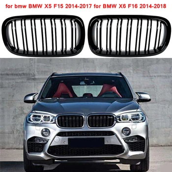 BMW F15 grotelių linija, priekiniai pakaitinė inkstų grotelės blizgus juodas BMW už X5 F15-2017 BMW X6 F16-2018 m.