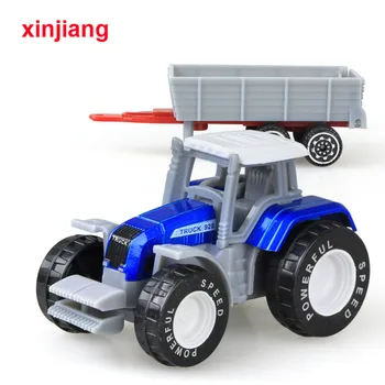 4 Stilius 1:64 Ūkių Automobilių Žaislai, Transporto Priemonės, Diecast Inžinerijos Automobilio Modelio, Mini Traktoriaus Automobilio Modelį Žaislai Vaikams Berniukas