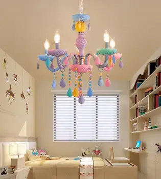 Macaron saldus spalva žvakė pakabukas lempa, restoranas lempos miegamojo lempa, vaikų kambarys mergaitė princesė namų puošybai lempos, E14