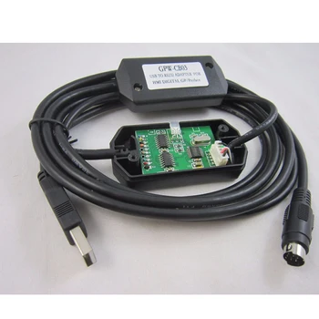 USB-GPW-CB02 Atsisiųsti Kabelis USB RS232 Programavimo Atsisiųsti Kabelis SKAITMENINIS GP touch panel HMI Remti windows XP/VISTA/ WIN7 2,5 M