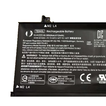 15.4 V 63.3 Wh TE04XL originalus Baterija HP OMEN 15-AX 15-AX033DX AX020TX BC219TX 905277-555 HSTNN-UB7A TPN-Q173