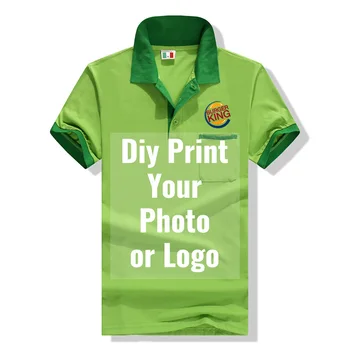 Grupė Komanda Polo Marškinėliai pagal Užsakymą Išspausdinti Photo/Logotipas Darbo Drabužiai Vyrams ir Moterims Pritaikyti Vienodą Polo Atsitiktinis vatos Pagaliukai Tees