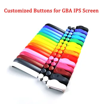 Aukštos Kokybės Individualų A B L ir R Mygtukai Originalus GBA Mygtukai D-Padas GBA IPS LCD Ekrano Būsto Shell Game boy Advance