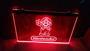 Nintendo žaidimų kambarys Alaus Baras LED Neon Light Ženklas kabo ženklas, namų dekoro amatai