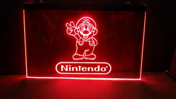 Nintendo žaidimų kambarys Alaus Baras LED Neon Light Ženklas kabo ženklas, namų dekoro amatai