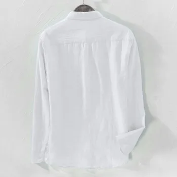 2020 metų Vasaros Vyrų Baggy Kietas Medvilniniai Baltiniai ilgomis Rankovėmis, Mygtuką Kišenė Plius Dydis M-3XL havajų marškinėliai camisa masculina streetwear