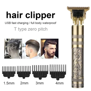 2020 T9 Plaukų Clipper Profesionalūs Elektriniai Plaukų Žoliapjovės Kirpykla Skustuvas Žoliapjovės Barzda, 0mm Vyrų Plaukų Pjovimo Staklės, Vyrams, Vejapjovės