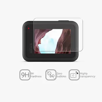 Vamson už Grūdinto Stiklo Objektyvas + LCD Screen Protector, Skirta GoPro Hero8 Juoda vaizdo Kameros Apsauginė Plėvelė Eiti Pro 8 VP720