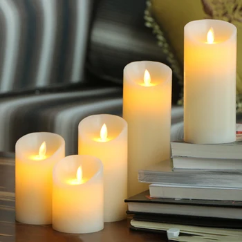 Flameless LED Elektroniniai Vestuvių Žvakės,Pagamintos Pagal Nekilnojamojo Vaškas Su šokančia Liepsna,Led Žvakės, Kalėdos/naujieji Metai Apdaila