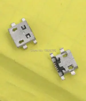 100pc Micro USB mini Jungtis 5pin sunkiųjų plokštė 0,9 mm DIP4 butas jokio šalutinio Ilgai kūno ZTE V880 Mobiliųjų telefonų įkrovimo uodega lizdas