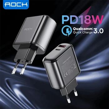 ROKO 18W PD Įkroviklis Dual Port Greitai Įkrauti USB 3.0 C Tipo Greitas Įkroviklis iPhone 12 Mini 12Pro Max 
