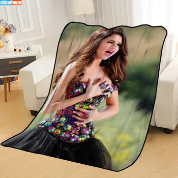 Custom Selena Gomez Antklodės lovos mesti antklodė minkšta antklodė vasaros antklodė anime antklodė kelionės antklodė Didelis Dydis 145X200cm